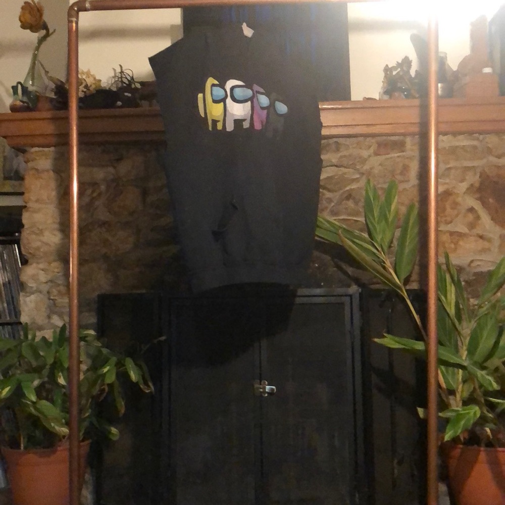 Sleeveless non-binary flag among us sweatshirt